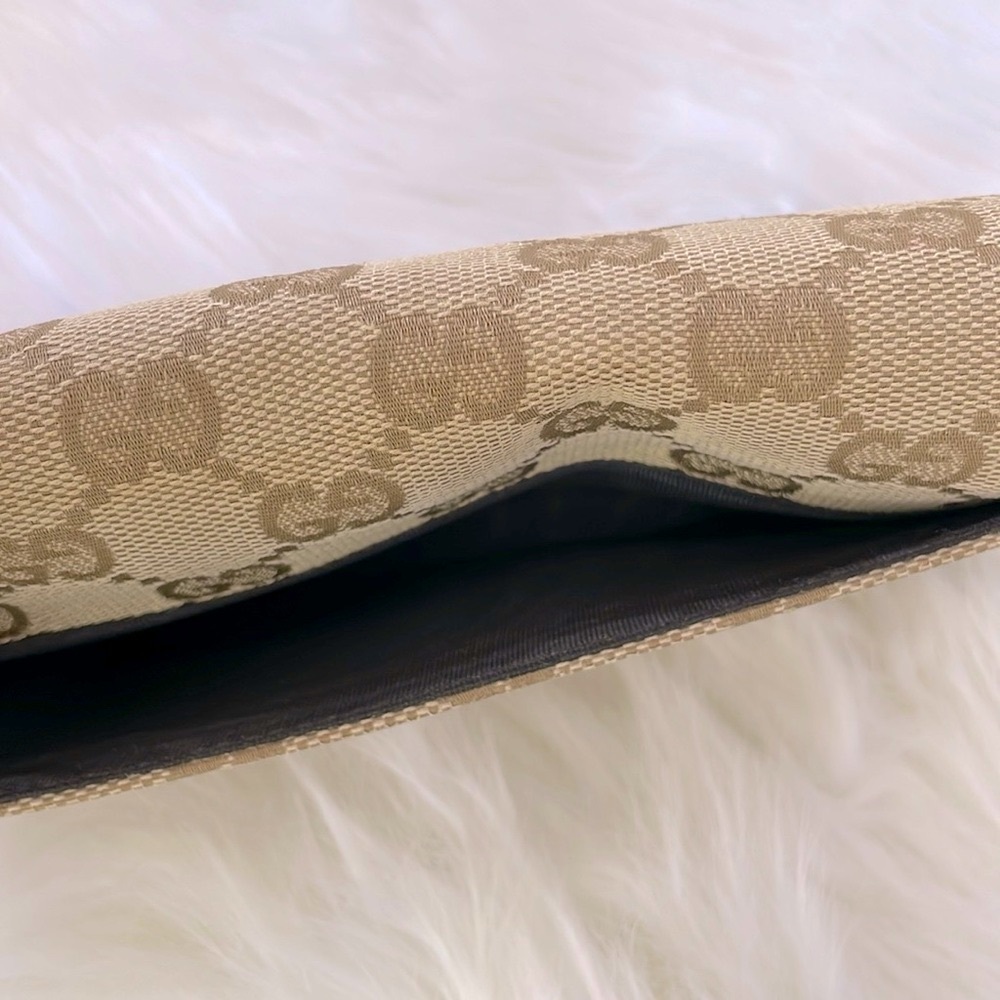 Gucci Monogram Canvas Long Fold Wallet - Picture 14 of 16